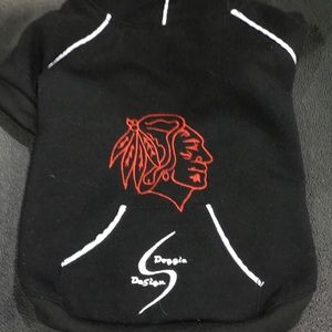 Hawks Embroidered Pet Hoodie size medium